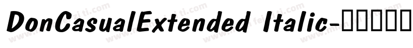 DonCasualExtended Italic字体转换